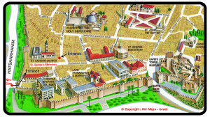 Map of Jerusalem and Surrounding Areas